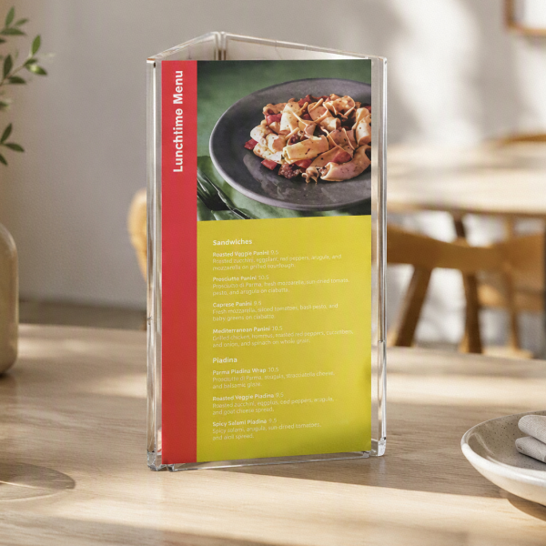 triangular menu