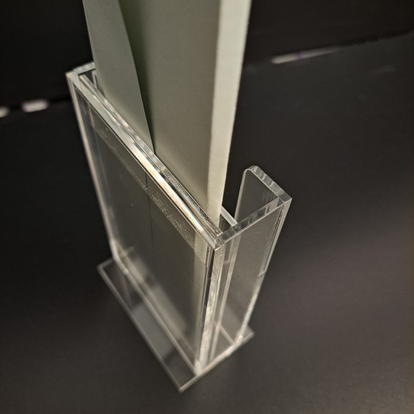 A4 THIRD LEAFLET HOLDER WITH POS HOLDER 4