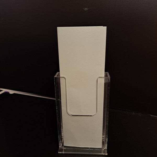 A4 THIRD LEAFLET HOLDER WITH POS HOLDER 6